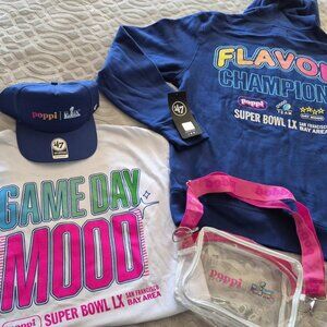 Super Bowl LX Package - sweat shirt Hoodie, t-shirt, official hat, official bag